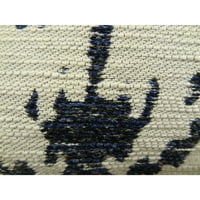 Plutus obojen Ikat ručno rađeni jastučni jastuk-boja: mornarska krema, veličina: 16 16