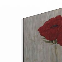 Luxe Metal Art 'Inspirirana crvena' od jadei grafike, metalne zidne umjetnosti, 36 x36