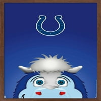 Indianapolis Colts-S. Preston Mascot Plavi Zidni Poster, 22.375 34