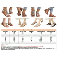 Zodanni Ženske haljine cipele za cipele sa sandale za kline sandale Strappy Beach Sandal Dame klinovi