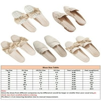 Tenmi ženski Mules slajdova klizne natike zatvorene ploče za prste ležerne cipele veličine 4,5-9