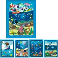 Obrazovne igračke poklone za dječake i djevojčicu mališana, čarobna vodena slika knjiga čarobne bojanje