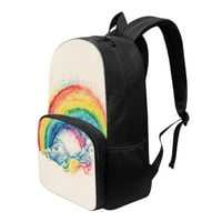 Rainbow Ispis Studentski ruksak Podesiva ramena Školska torba za djevojčice i dječake Vodootporna torba