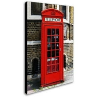 Zaštitni znak Fine Art Engleski telefon Booth London Canvas Art Filippe Hugonnard