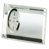 Howard Miller 2 5 Prizma Glass Crystal analogni stol TOP CLOCK - srebro