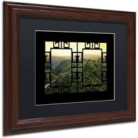 Zaštitni znak Fine Art Window Wall I platno Art by Philippe Hugonnard, Crni mat, drvo