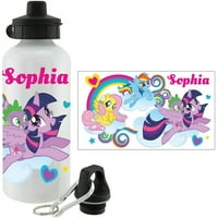 Personalizirana Moja Mala ponija za djecu Sportska boca za vodu - oz rođen za uzletanje