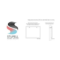 Stupell Industries život bolji na jezeru istrošeni kanui Galerija grafičke umjetnosti umotana platna Print