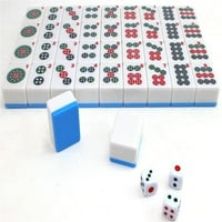 Kineski Brojevima Pločice Mahjong Set. X-veliki pločice jednostavan za čitanje igra set kompletan set