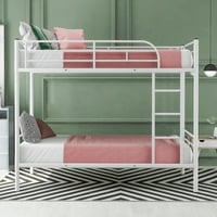 Aukfa Twin preko dvostrukog metalnog kreveta na sprat, teški metalni kreveti na sprat konvertibilni krevet