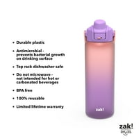 Zak Designs meka boja 32oz izdržljiva plastična flaša za vodu sa slamkom Liberty