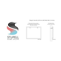 Stupell Industries Happy Camper Crveno Fisherman Slikarstvo Siva uokvirena Art Print Wall Art, Dizajn