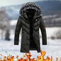 Mishuowoti zimski kaputi za muškarce veliki i visoki plus srednja dužina Muška jesen i zima jednobojna