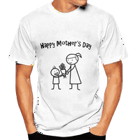 Ženska mama majica pismo Print Mama kratki rukav Casual Shirt Tee za Majčin dan