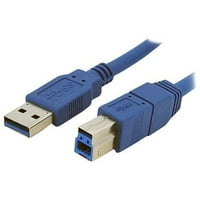 Starch 6 'SuperSpeed ​​USB 3. Upišite muško u tipu B muški kabel plavi USB3SAB6