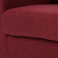 Plemeniti kuća CA Moderna tkanina okretna klupska stolica, duboka crvena