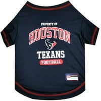 Pets prvi NFL Houston Texans Pet T-Shirt. Licencirana majica bez bora za pseće mačke. Fudbalska Majica