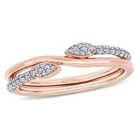 Miabella Carat T. W. dijamant 10k Spiralni prsten od ružičastog zlata