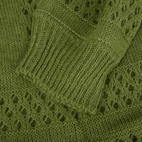 Fanxing Went Hochet džemper jesen dugi rukavi pleteni džemperi kaputi prevelizirani izdubljeni pleteni kardigan pokrov up s, m, l, xl, xxl