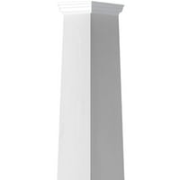 Ekena Millwork 16 W 08'H zanatlija klasični kvadratni Konusni, glatki stub, Toskanski kapital i toskanska