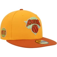 Muški novi Era Gold Rust New York Knicks 59Fifty ugrađeni šešir