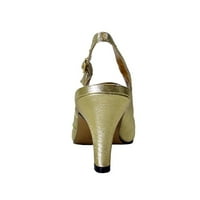 Beryl ženske široke širine šiljaste haljine Slingback cipele GOLD 7