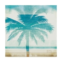 Zaštitni znak likovne umjetnosti 'Beachscape Palms II' platnena Umjetnost Michaela Mullana