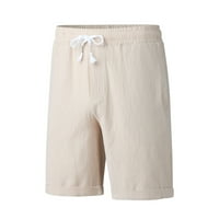Muške ljetne Ležerne kratke hlače vezice s Ruched kratke hlače jednobojni džep kratke modne labave ljetne