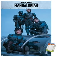 Star Wars: Mandalorijska sezona - zidni poster mandalorijske grupe, 22.375 34