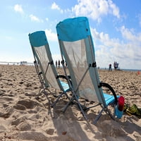 Lijepa stolica za plažu C, lagani kamp vanjska stolica sa visokim mrežama, prenosiva stolica za teške