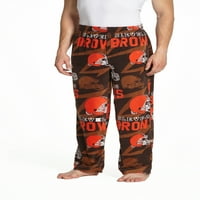 Cleveland Browns Primetime muške AOP flis pantalone