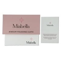 Miabella ženske polirane naušnice od ružičastog zlata od 14kt