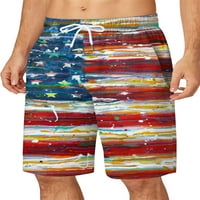 Leuncero Muns Ljeto Patriotske kratke hlače Ležerne prilike labave havajske odjeće sa džepovima Neovisnosni dan Lounge Shorts