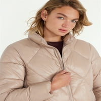 Time and Tru ženska kratka prošivena Puffer jakna, veličine XS-3X