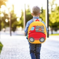 Dječiji plišani ruksak za školu višebojni Crtić tehničko vozilo kamion Školska torba za djevojčice poklon
